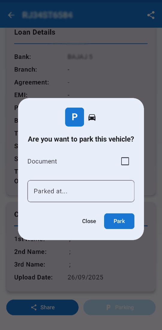 Vehicle Repossession Software Dashboard Screenshot